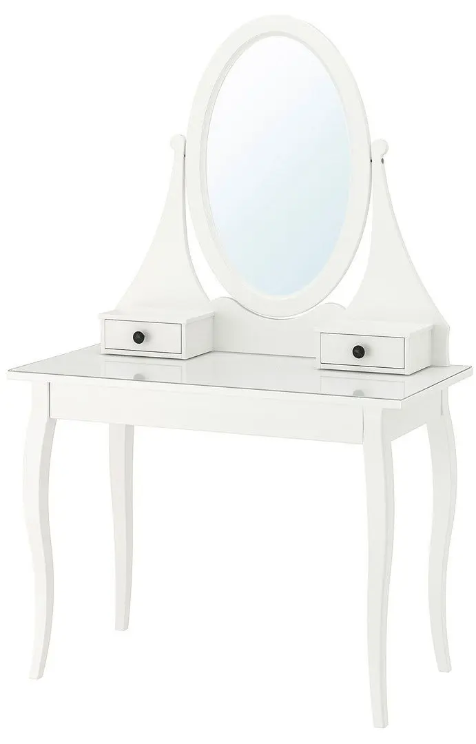 Masuta toaleta Ikea Hemnes cu oglinda 100x50 (Alb)