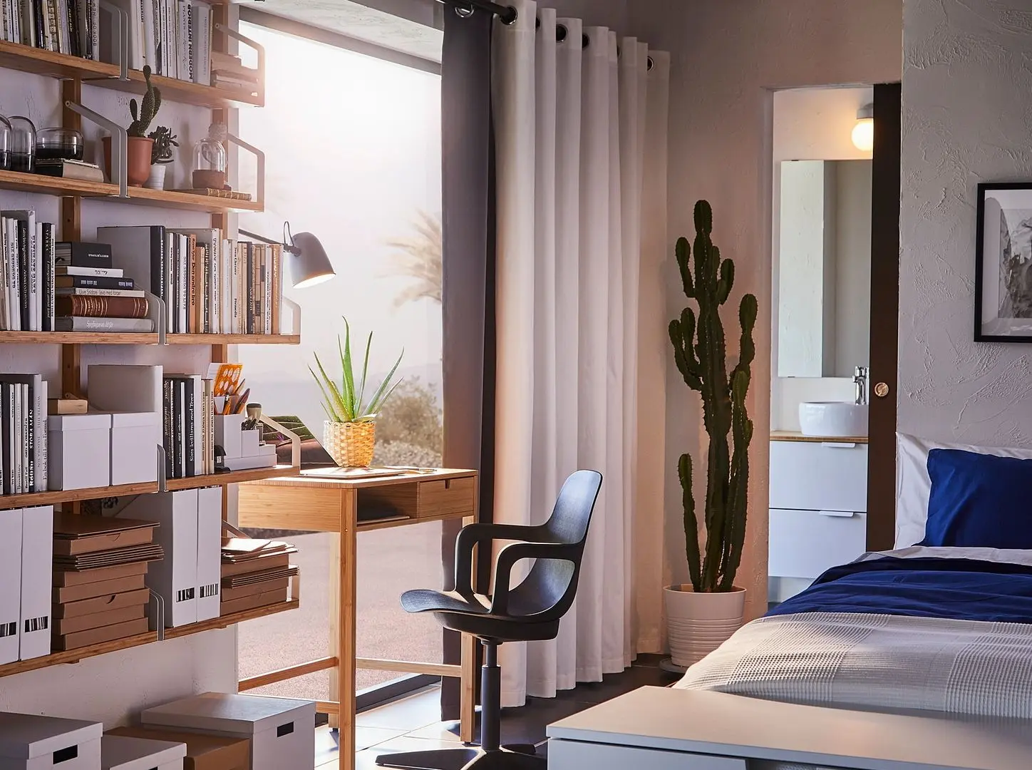 Masa de toaleta Ikea Nordkisa 76x47 (Bambus)