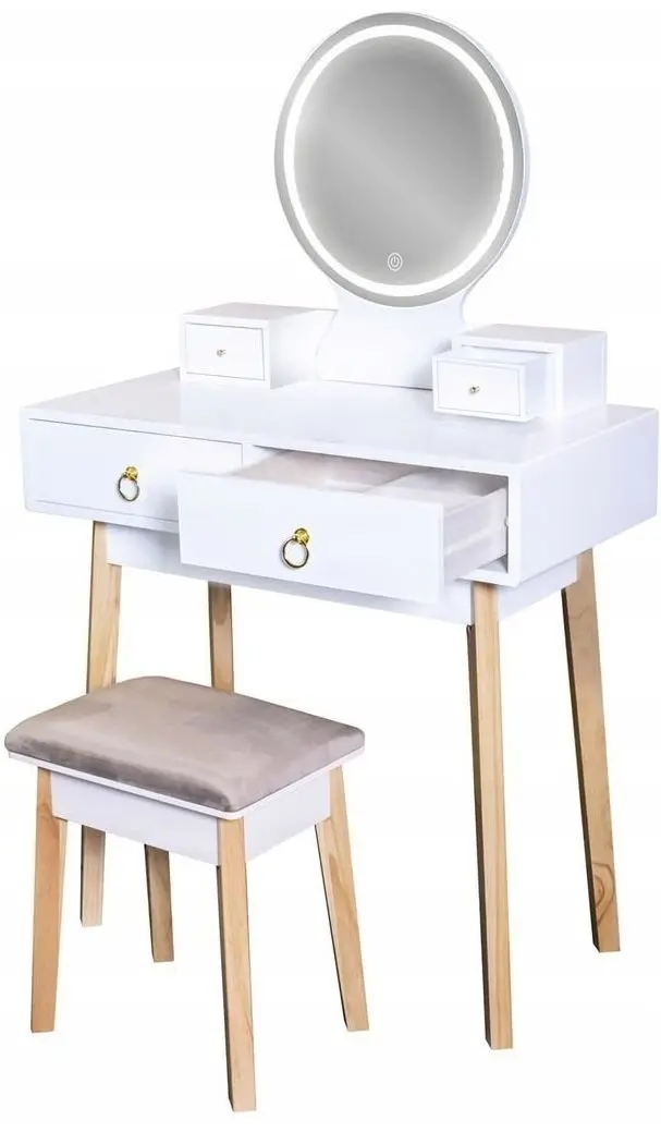 Туалетный столик Jumi CM-881600 (White/Natur) - 2