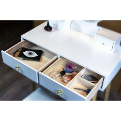 Туалетный столик Jumi CM-881600 (White/Natur) Thumb