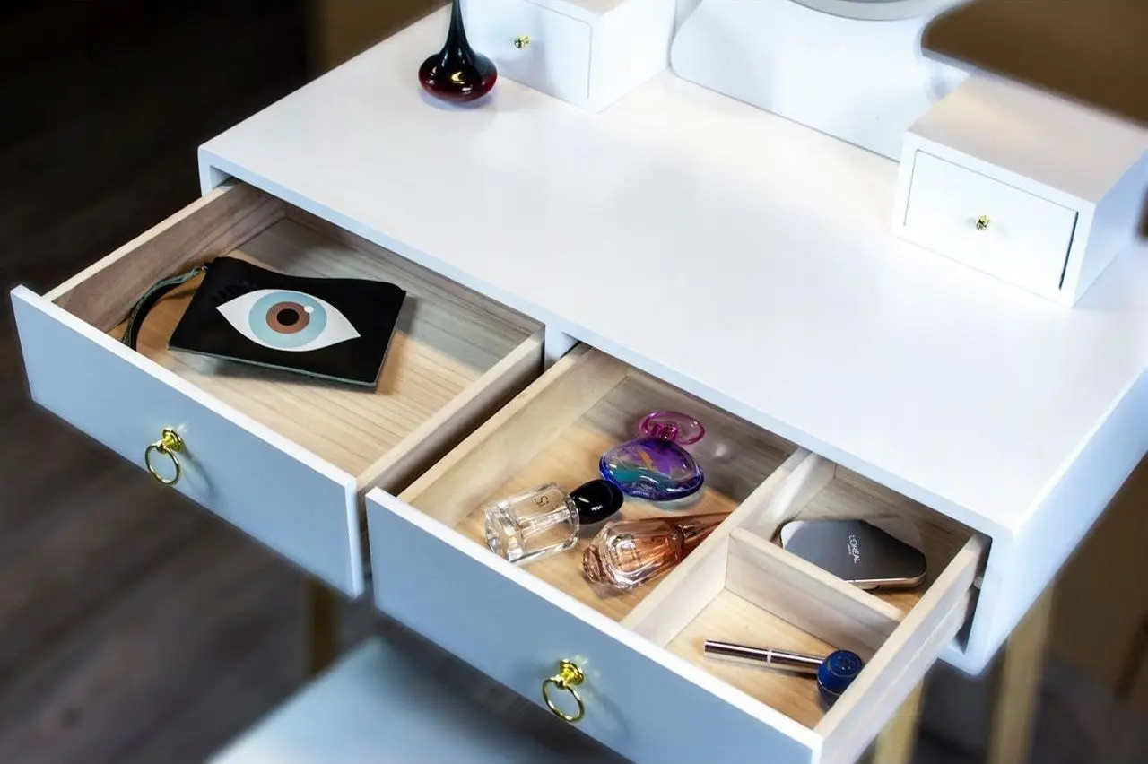 Туалетный столик Jumi CM-881600 (White/Natur) - 8