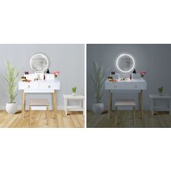 Туалетный столик Jumi CM-881600 (White/Natur) Thumb