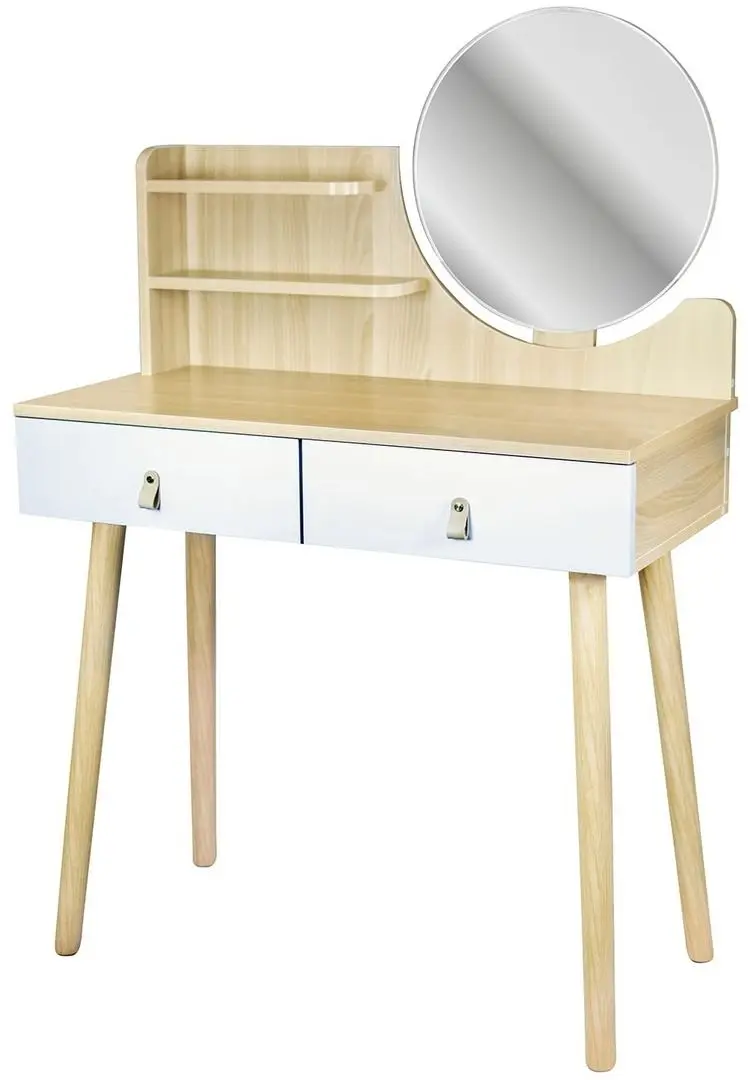 Masa de toaleta Jumi Scandi CM-989283 (White/Pine) - 3