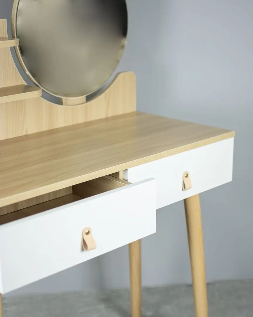 Masa de toaleta Jumi Scandi CM-989283 (White/Pine) - 5