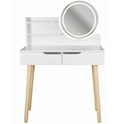 Туалетный столик с LED подсветкой Jumi Scandi 2 CM-254121 (White) Thumb