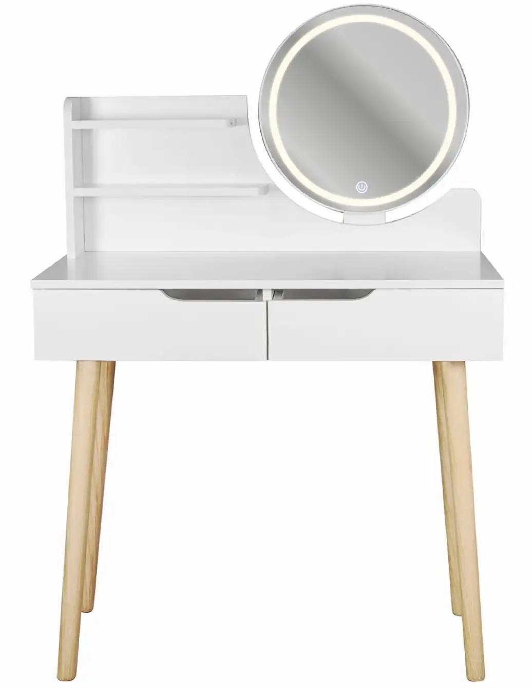 Туалетный столик с LED подсветкой Jumi Scandi 2 CM-254121 (White) - 2