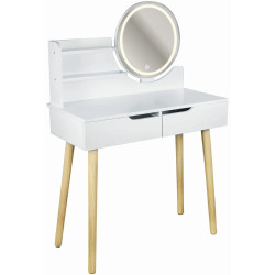 Туалетный столик с LED подсветкой Jumi Scandi 2 CM-254121 (White) Thumb