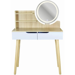 Туалетный столик с LED подсветкой Jumi Scandi 2 CM-254138 (Natural/White) Thumb