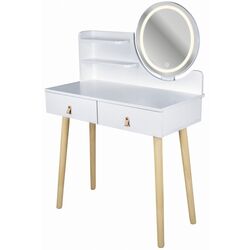 Masa de toaleta cu iluminare Jumi Scandi CM-254145 (White/Pine) Thumb