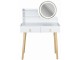 Masa de toaleta cu iluminare Jumi Scandi CM-254145 (White/Pine)