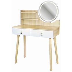 Masa de toaleta cu iluminare Jumi Scandi CM-254152 (White/Pine) Thumb