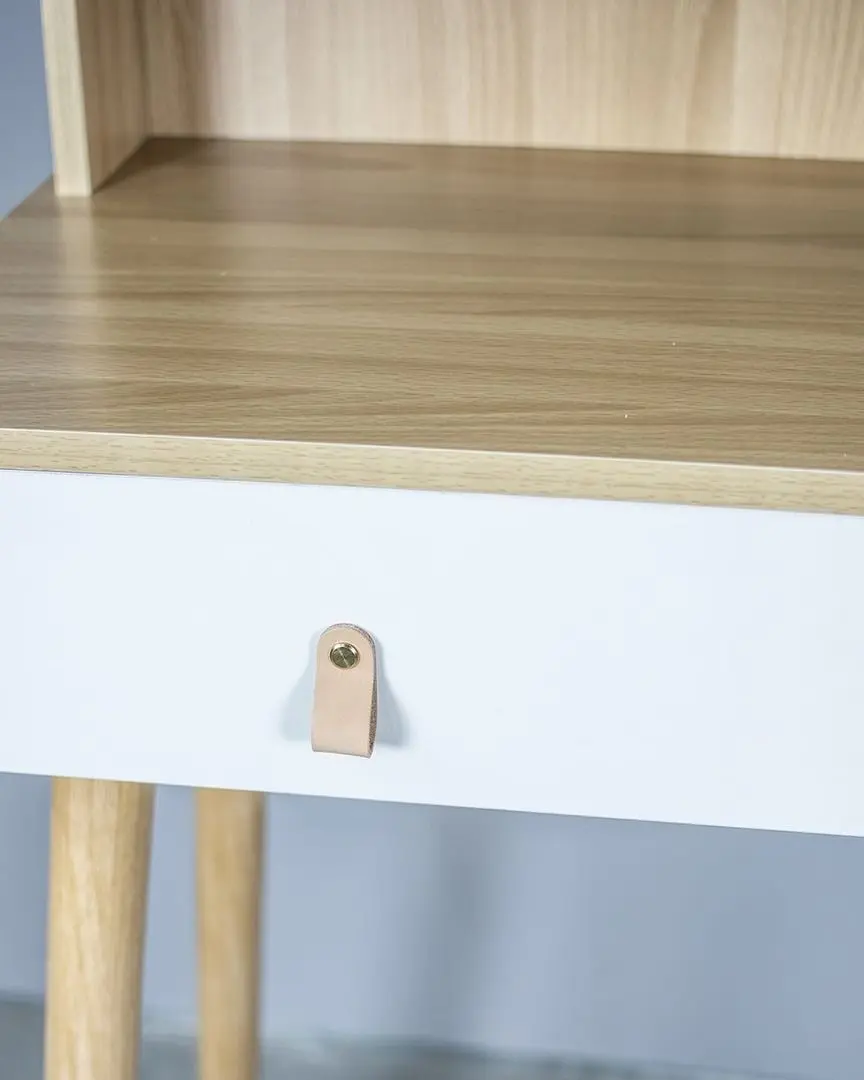 Masa de toaleta cu iluminare Jumi Scandi CM-254152 (White/Pine)