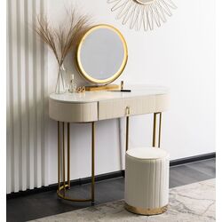 Туалетный столик с подсветкой Mebel Elite Ashley (Beige/Golden)