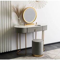 Туалетный столик с подсветкой Mebel Elite Ashley (Grey/Golden)