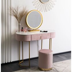 Туалетный столик с подсветкой Mebel Elite Ashley (Pink/Golden)