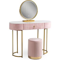 Туалетный столик с подсветкой Mebel Elite Ashley (Pink/Golden) Thumb