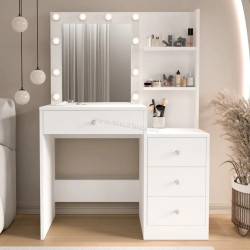 Masa de toaleta Mirage Design Monroe MO2-W (White)