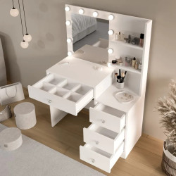 Masa de toaleta Mirage Design Monroe MO2-W (White) Thumb