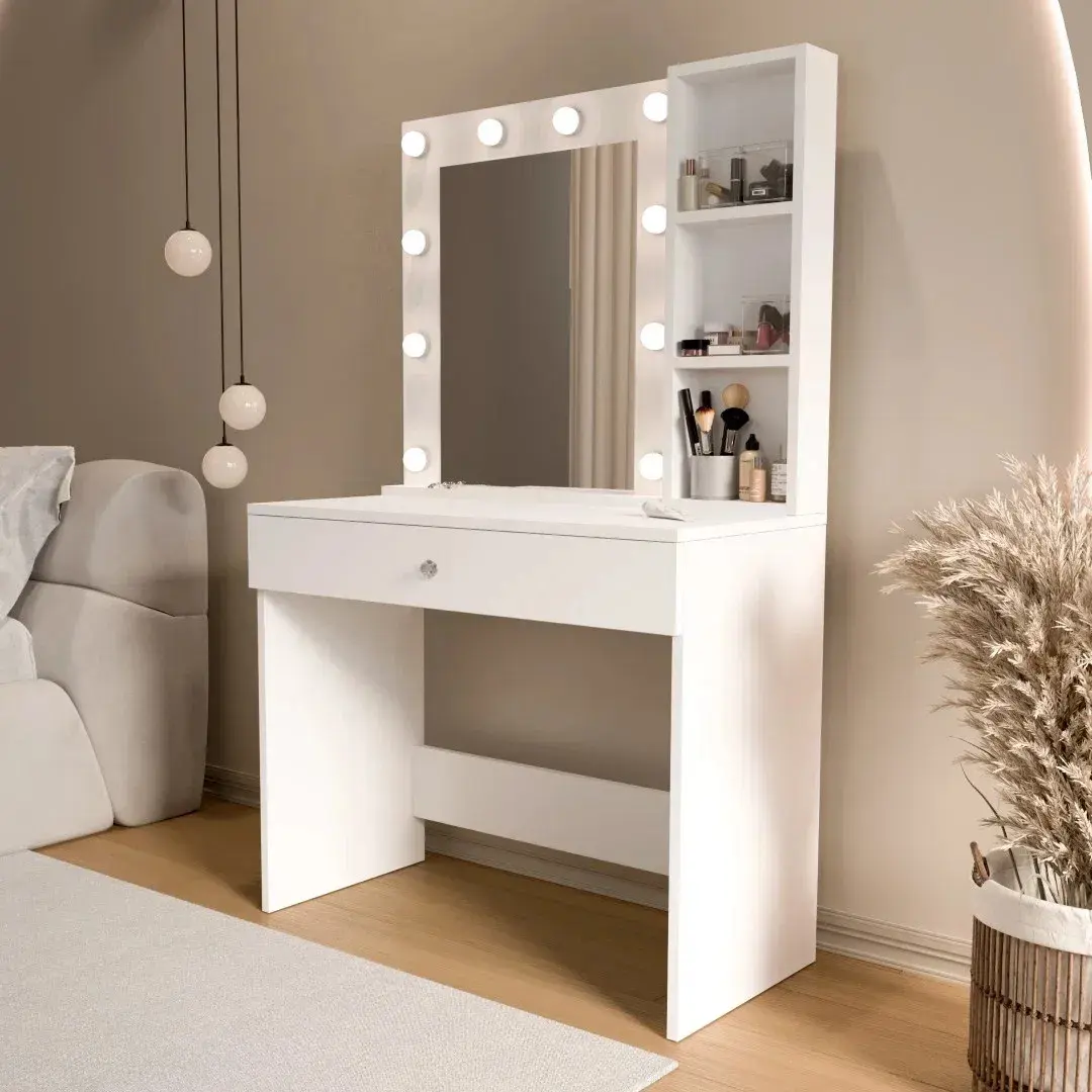 Masa de toaleta Mirage Design Monroe MO3-W (White) - 3