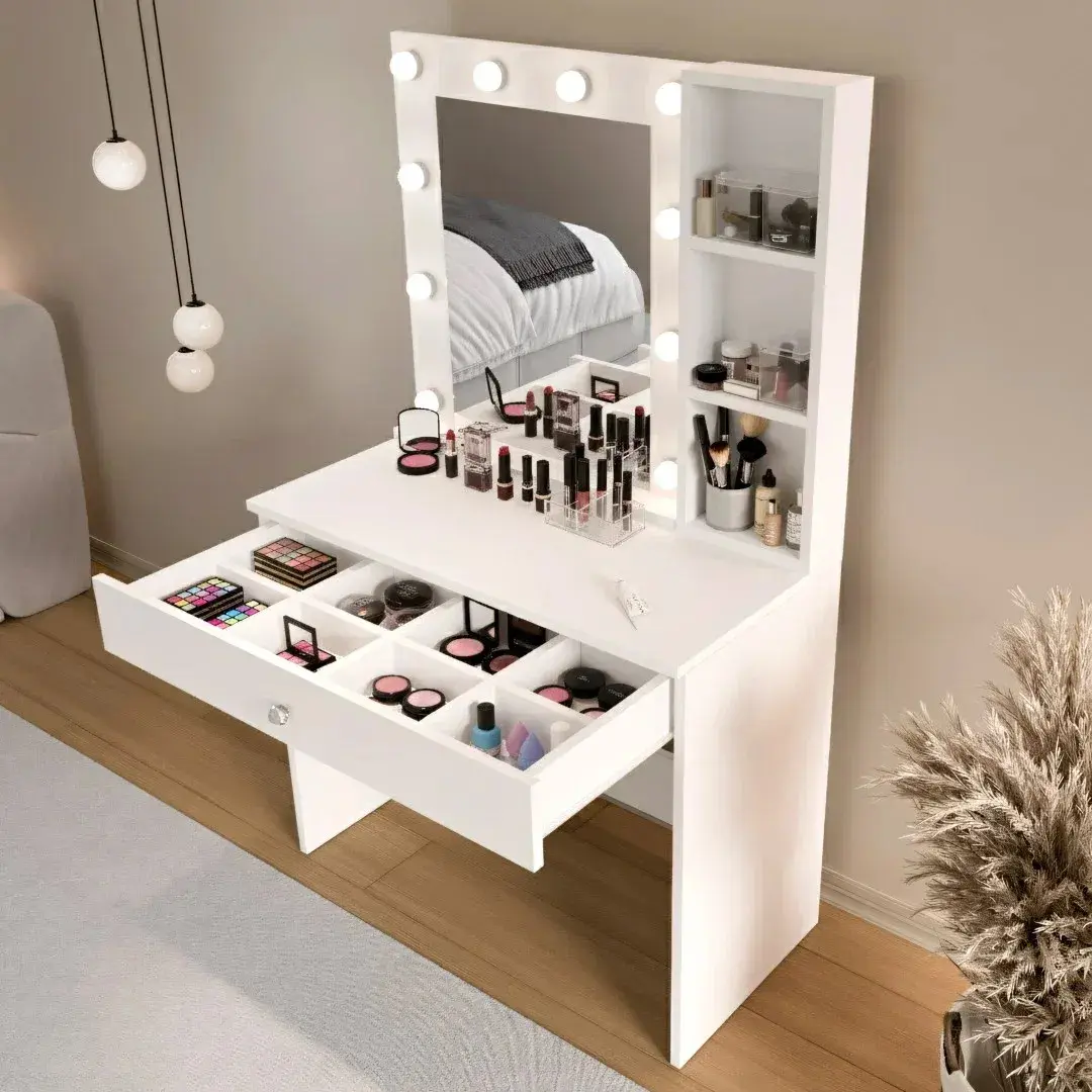 Masa de toaleta Mirage Design Monroe MO3-W (White) - 4