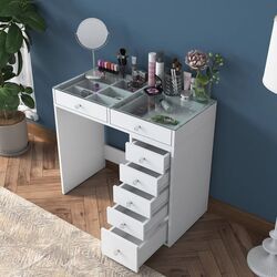 Masa de toaleta Mirage Meble BJ107 (White) Thumb