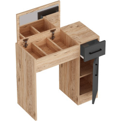 Masa de toaleta Mirage Meble Inci (Atlantic Pine/Anthracite) Thumb