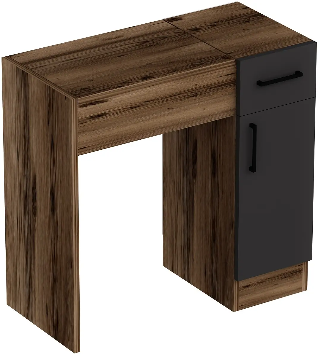 Masa de toaleta Mirage Meble Inci (Light Walnut/Anthracite)