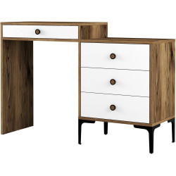 Masa de toaleta Mirage Meble Lizbon 551 (White/Walnut) Thumb