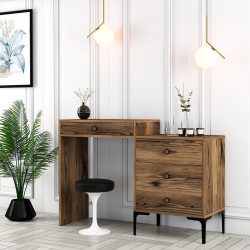 Masa de toaleta Mirage Meble Lizbon 553 (Walnut)