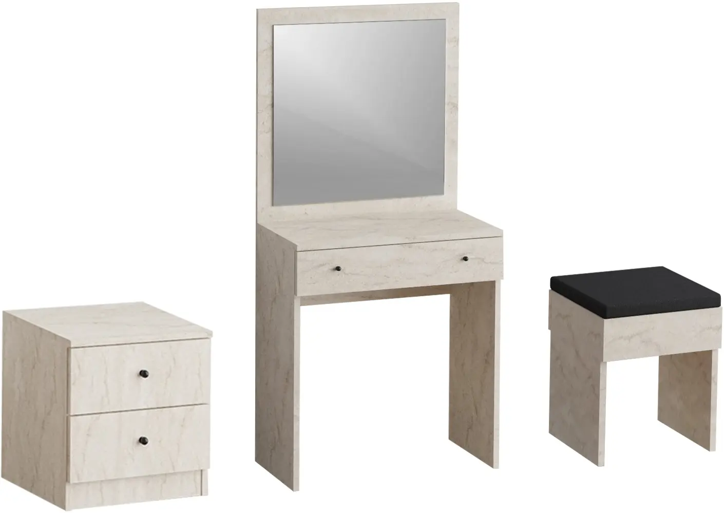 Masa de toaleta Mirage Meble Nice (Travertine)