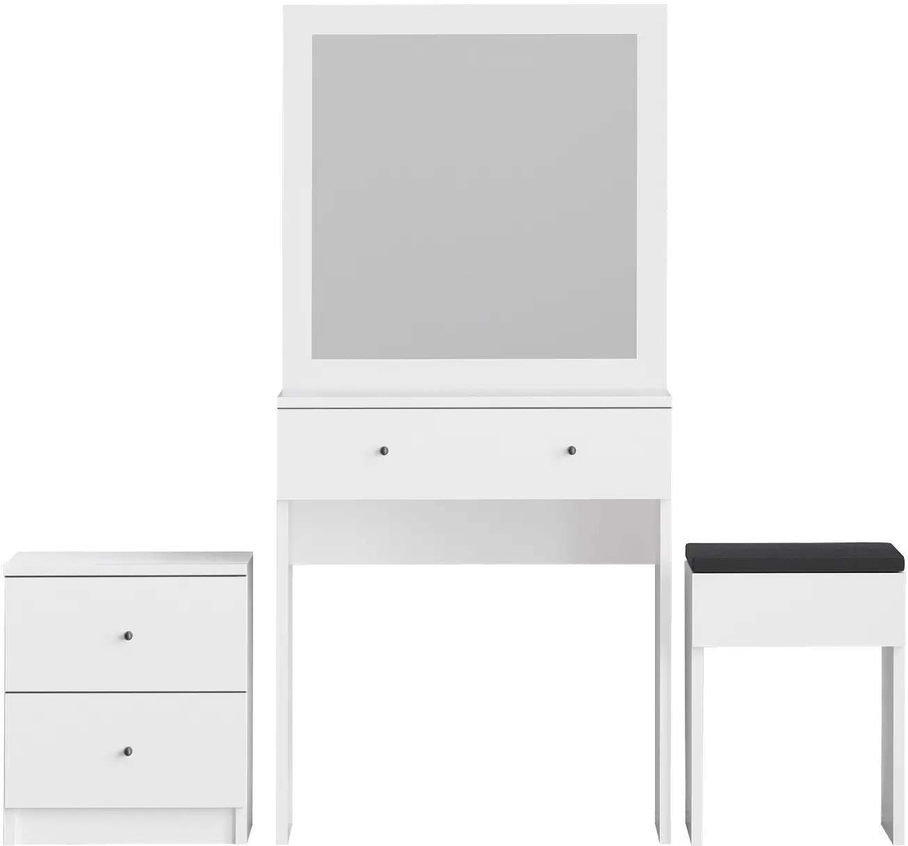 Туалетный столик Mirage Meble Nice (White)