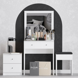 Masa de toaleta Mirage Meble Nice (White)