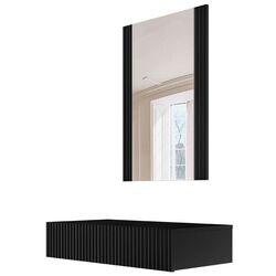 Подвесной туалетный столик Mirjan24 Sinenko/Pafos (Black) Thumb