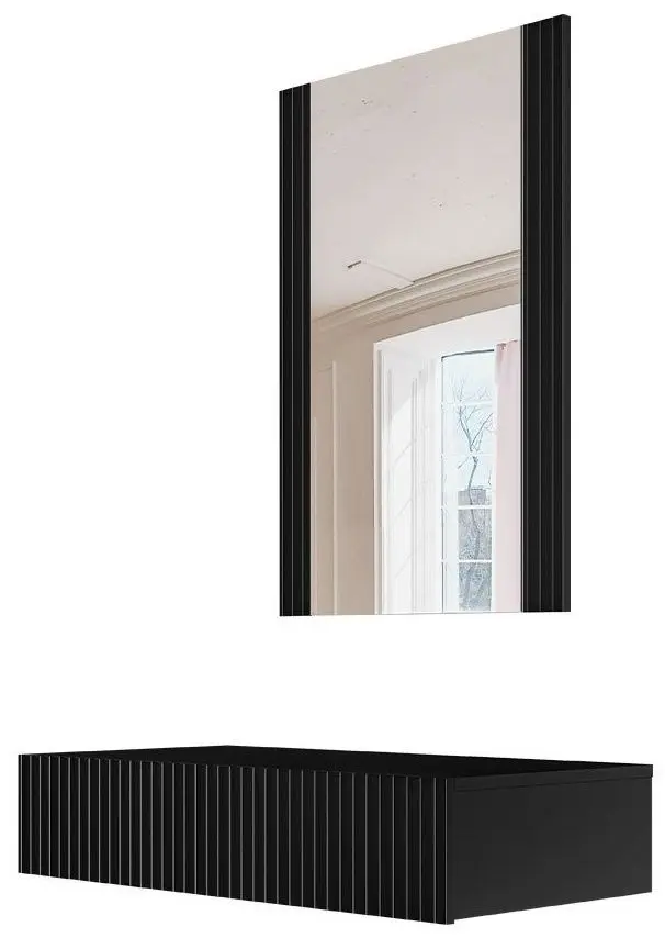 Подвесной туалетный столик Mirjan24 Sinenko/Pafos (Black) - 3