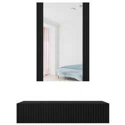 Подвесной туалетный столик Mirjan24 Sinenko/Pafos (Black) Thumb