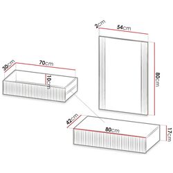 Masa de toaleta suspendata Mirjan24 Sinenko/Pafos (White) Thumb