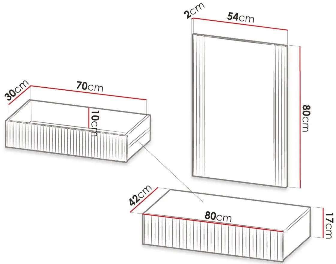 Masa de toaleta suspendata Mirjan24 Sinenko/Pafos (White)