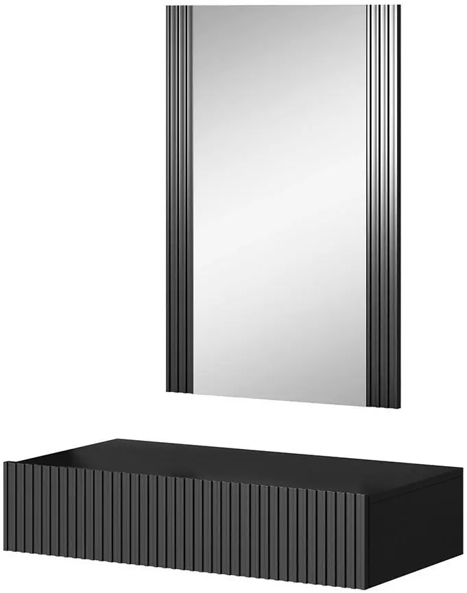 Masa de toaleta suspendata Mirjan24 Tilderi Grey/Vamos (Anthracite)