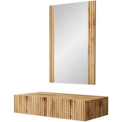 Masa de toaleta suspendata Mirjan24 Tilderi/Vamos (Wotan Oak)