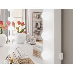 Masa de toaleta Mirjan24 Kiang/Fandyl LED (White) Thumb