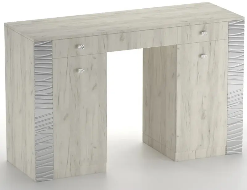 Masa de toaleta МЛ-Мебель Gamma №22 126.1cm (Craft Oak White/Gray) - 2