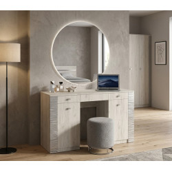 Masa de toaleta МЛ-Мебель Gamma №22 126.1cm (Craft Oak White/Gray)