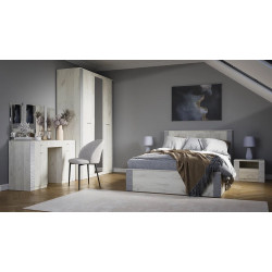 Masa de toaleta МЛ-Мебель Gamma №22 126.1cm (Craft Oak White/Gray) Thumb