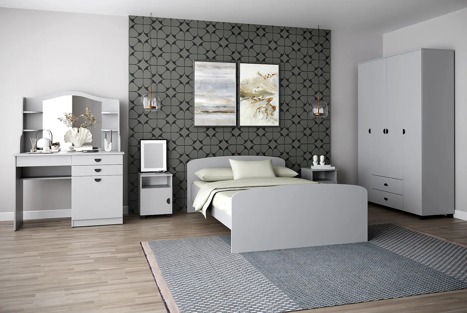 Masa de toaleta МЛ-Мебель Rio №13 112 120cm (Gray) - 6