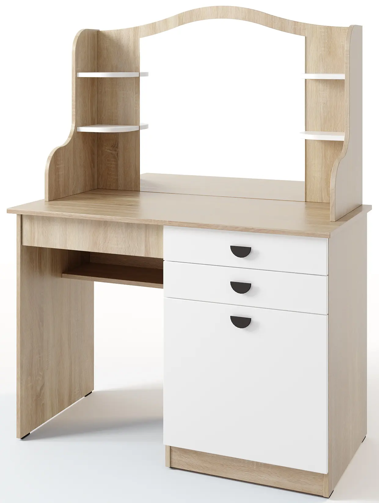 Masa de toaleta МЛ-Мебель Rio №13 120cm (Sonoma Oak/White) - 2