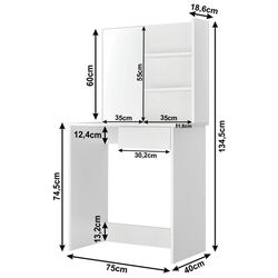 Туалетный столик Mobhaus Beleza (White) Thumb