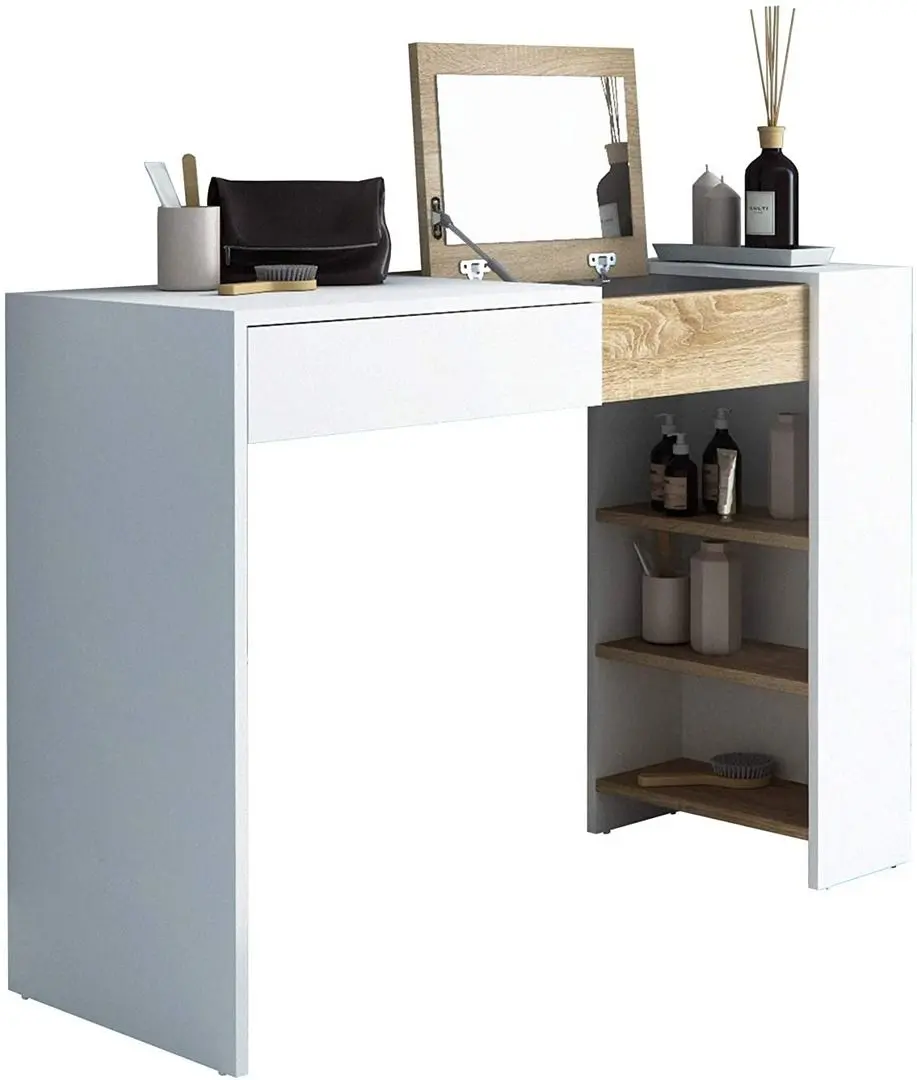 Masa de toaleta Mobhaus Elis (White/Sonoma Oak)