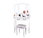 Masa de toaleta Mobhaus Regina New (White/Silver)