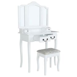 Masa de toaleta Mobhaus Regina New (White/Silver) Thumb