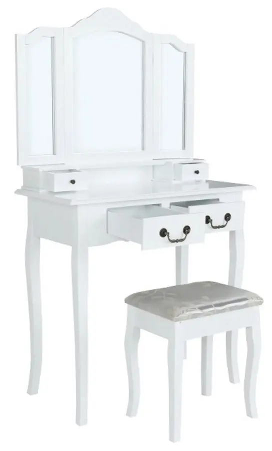 Masa de toaleta Mobhaus Regina New (White/Silver)